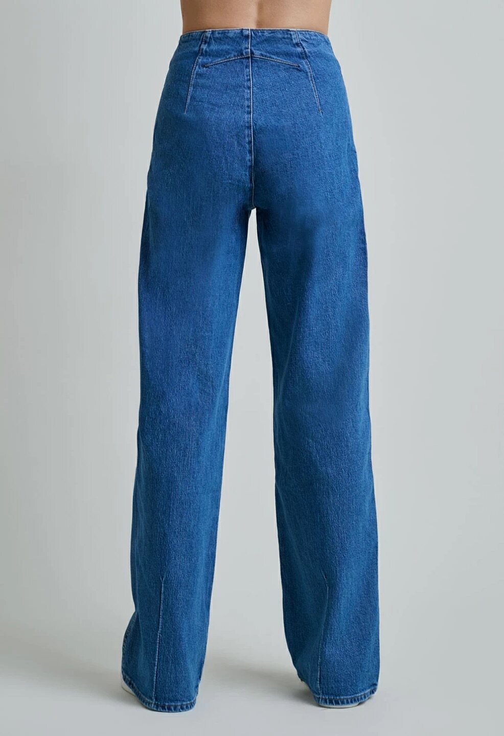 Ψηλόμεσο τζιν wide leg