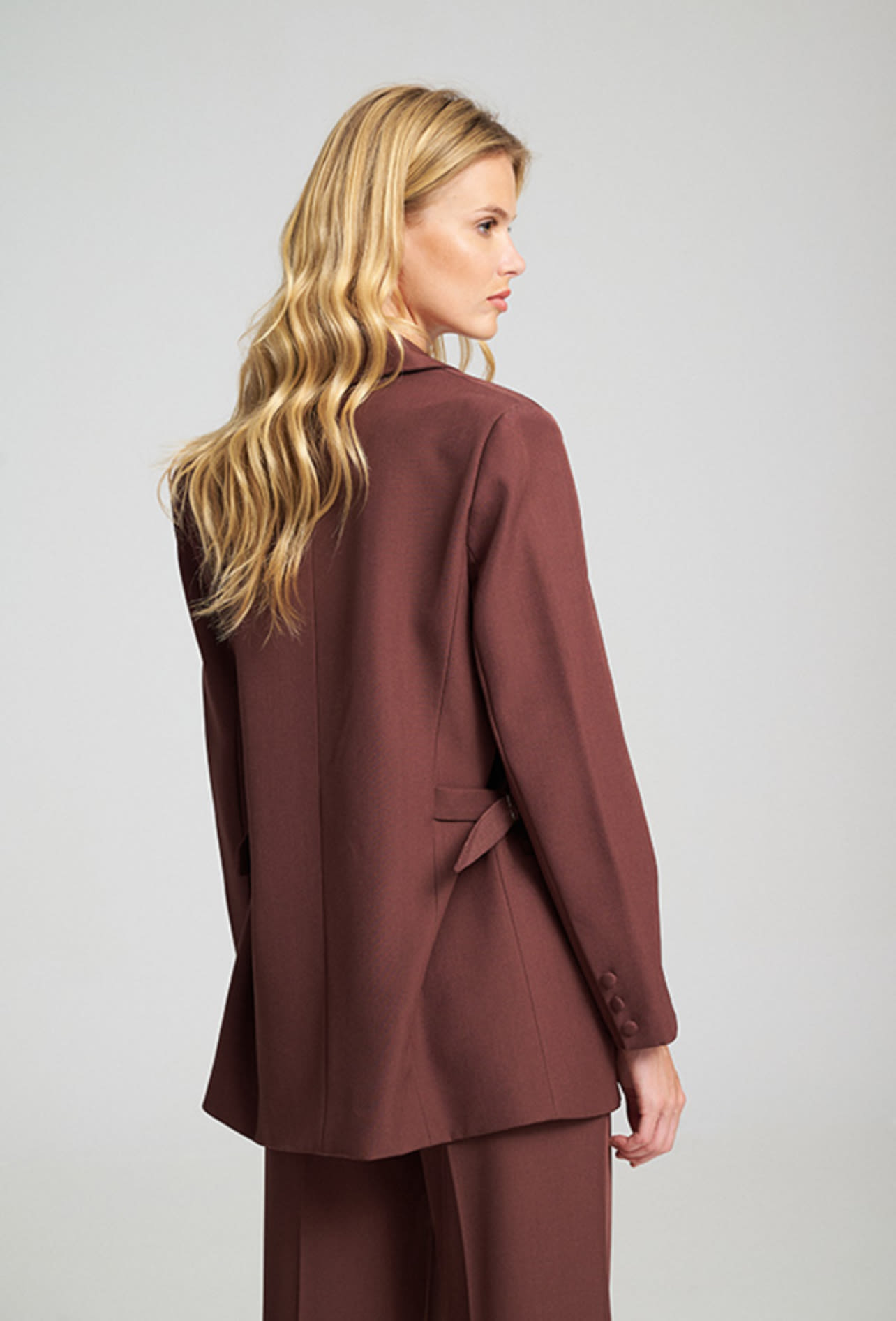 Σετ σακάκι oversized με παντελόνα