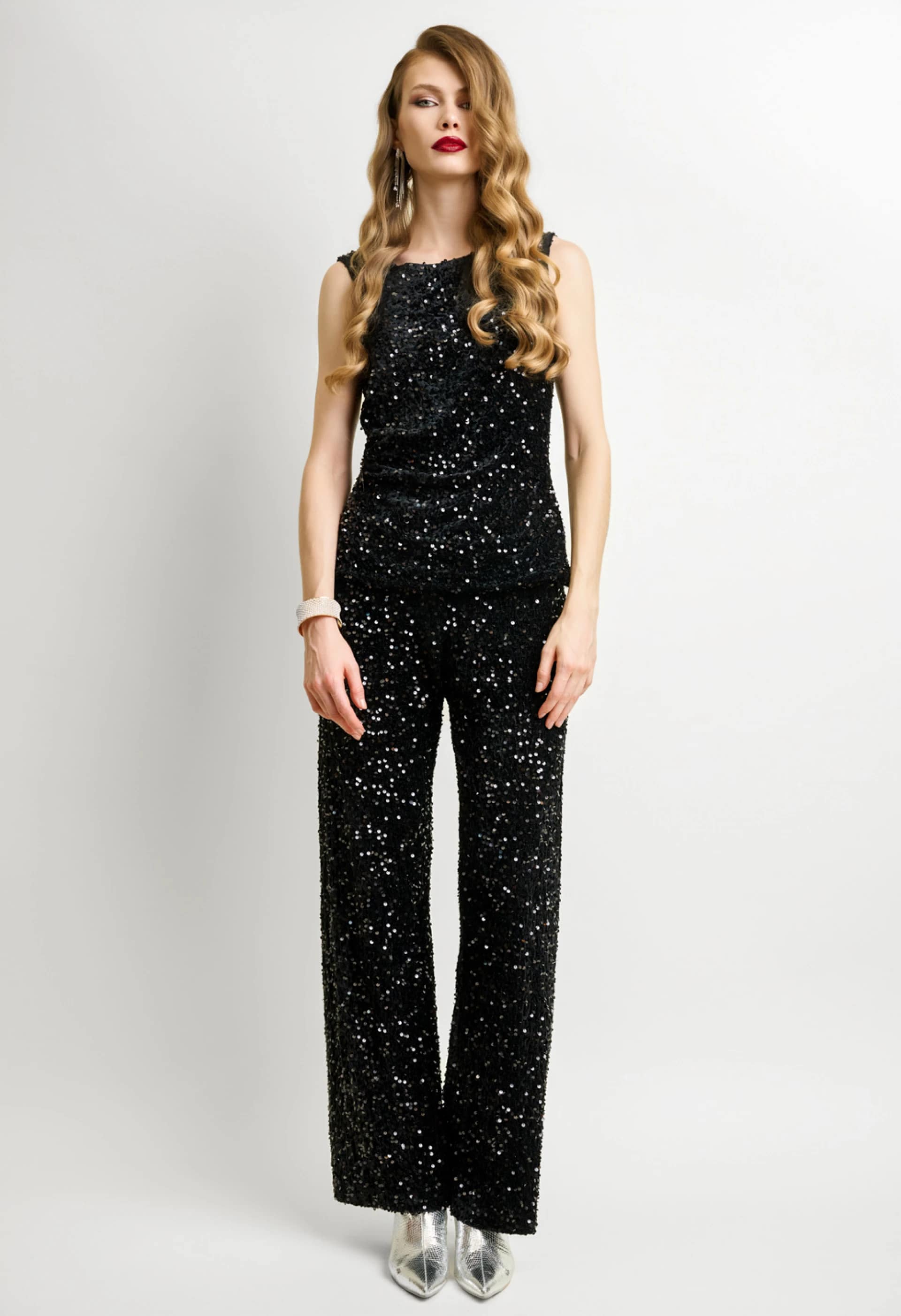 Μαύρο παντελόνι με παγιέτες