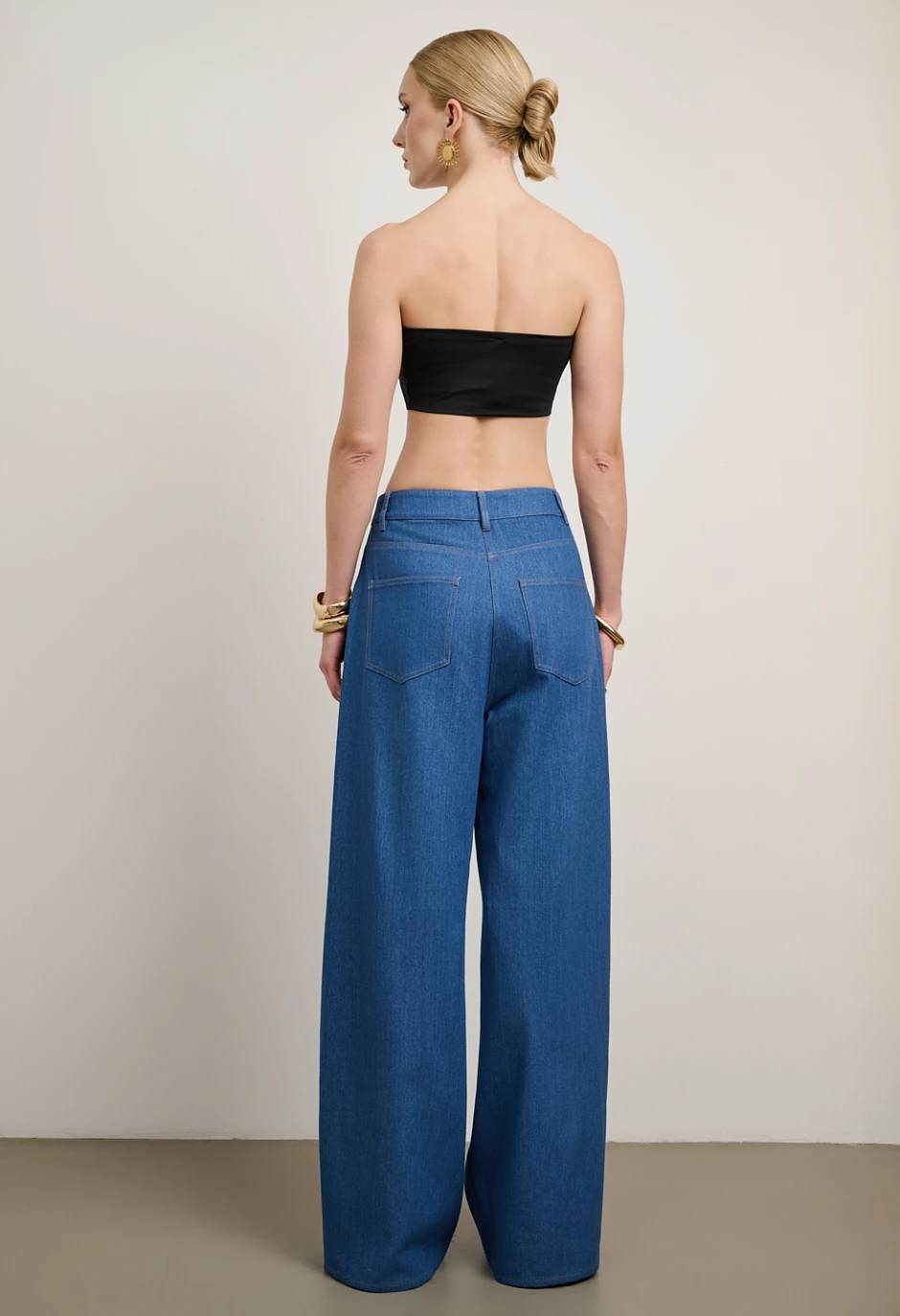 Ψηλόμεσο wide leg τζιν