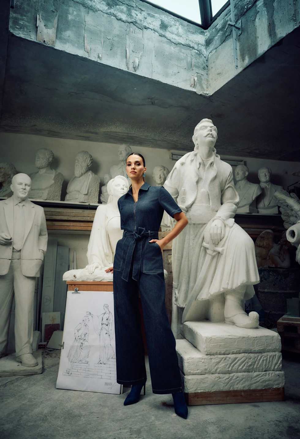 Denim ολόσωμη φόρμα