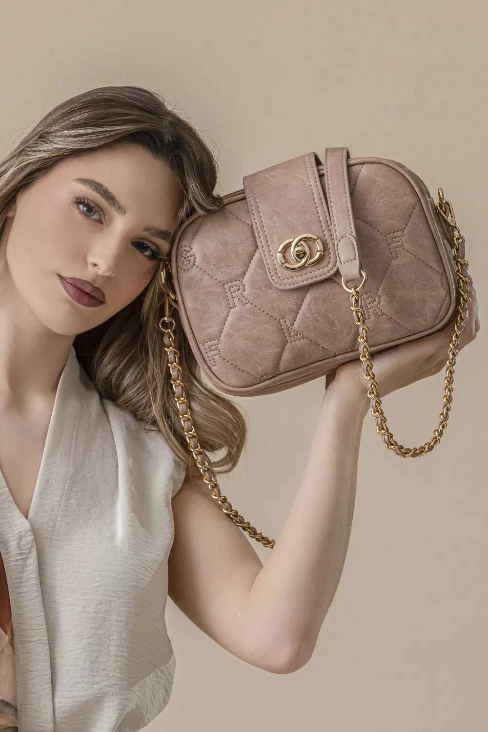 Εκρού τσάντα