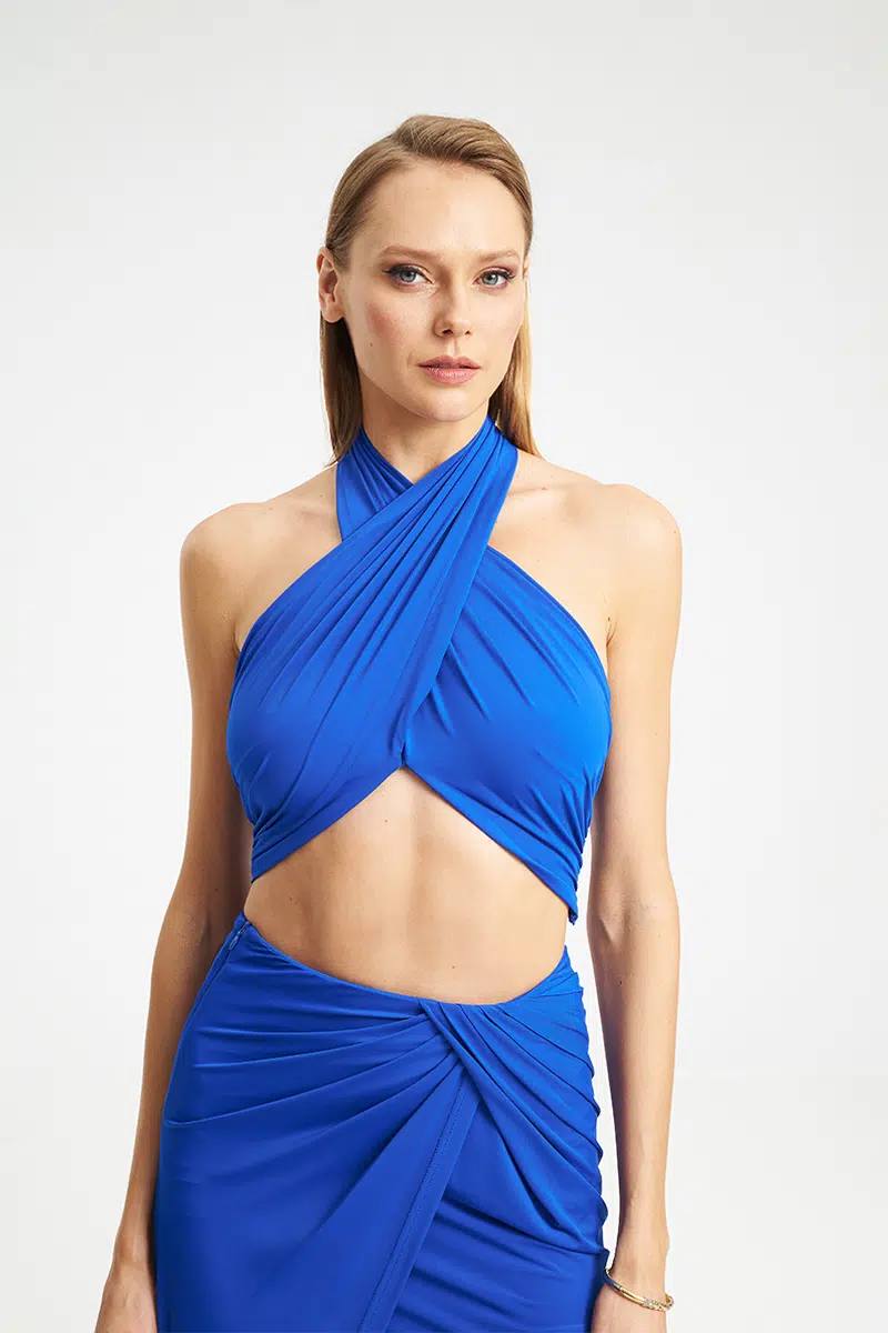 Top με Χιαστί Λαιμό & Draped Εφαρμογή PRIMA TOP
